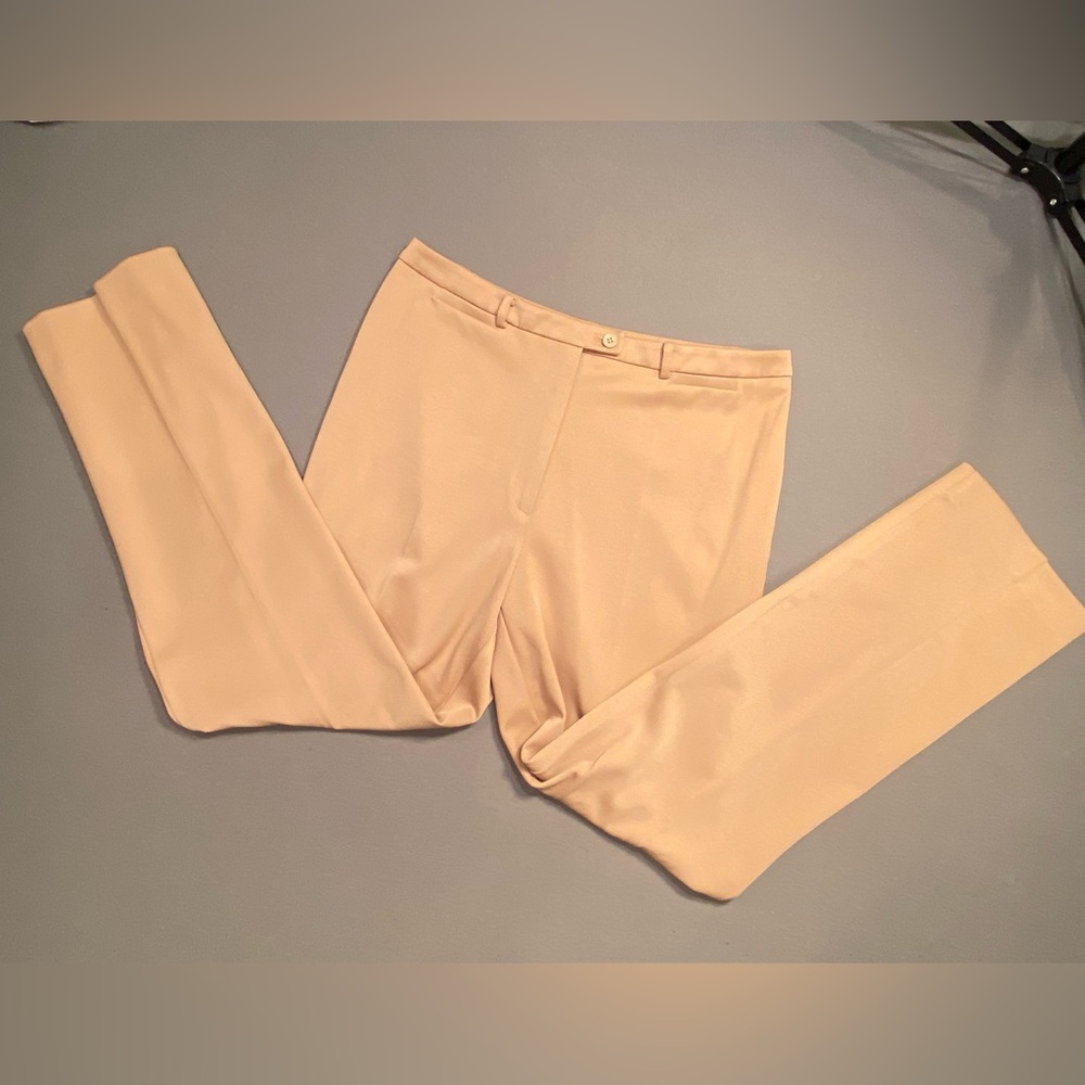 NWT, Sigrid Olsen, Camel color slacks, flat front, stretch fabric, size 14